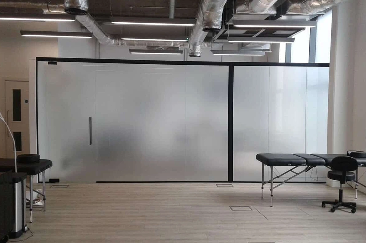 Frosted Glass Privacy Installation in Oklahoma City, OK